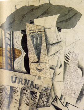 Pablo Picasso : student with a newspaper